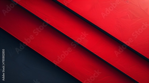 Modern Abstract Geometric Background with Vibrant Red and Dark Black Diagonal Lines