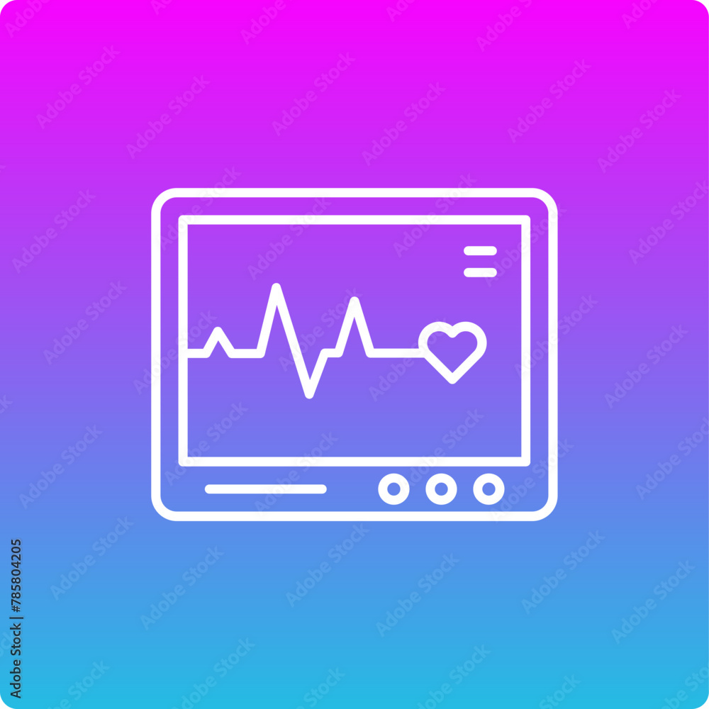 Heart Monitoring Icon Heart Monitoring Icon