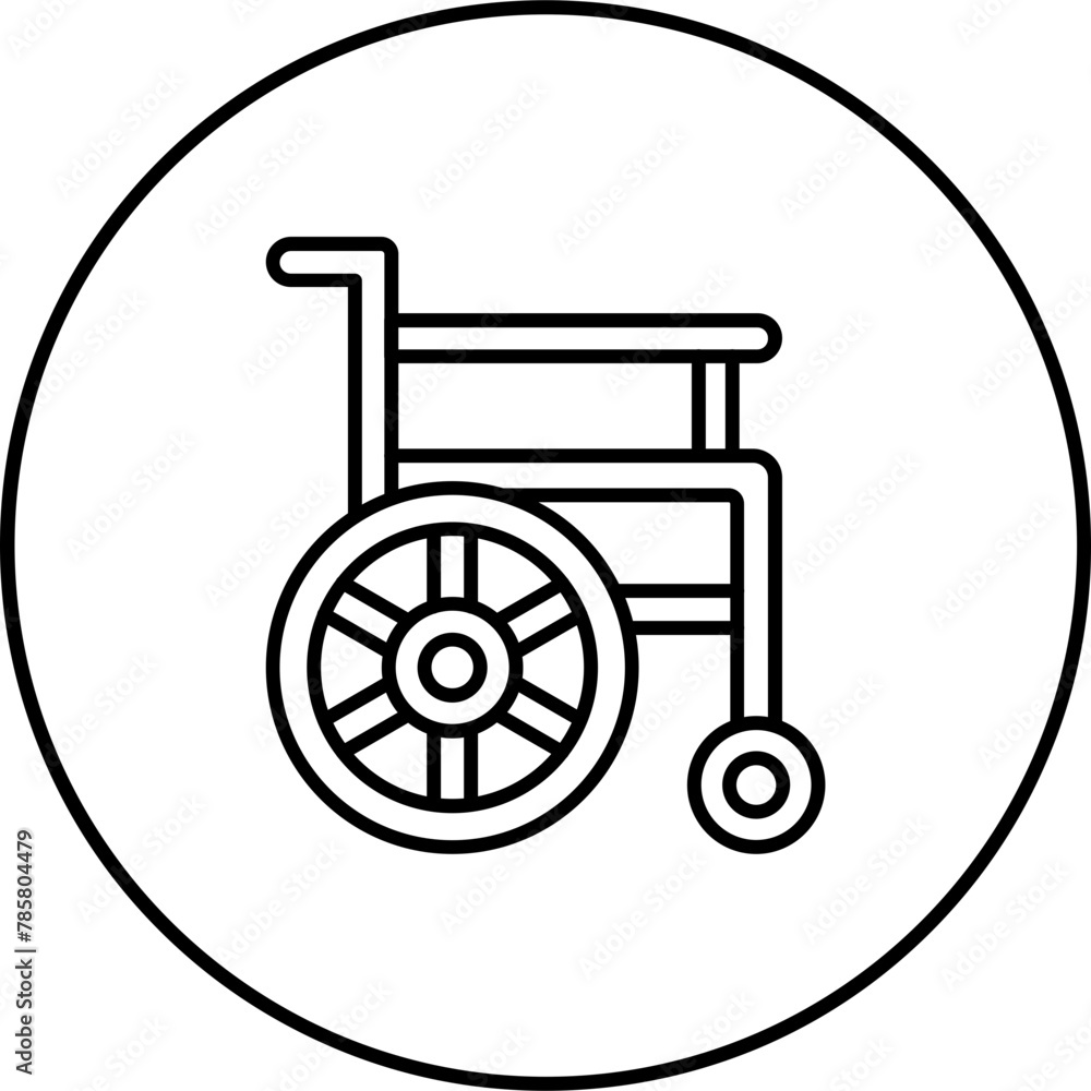 Wheel Chair Icon Wheel Chair Icon