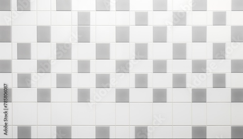 white and grey tile wall