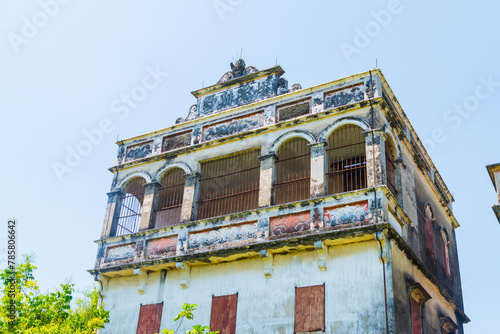 Diaolou Group in Zili Village, Kaiping Diaolou, Jiangmen, Guangdong, China photo