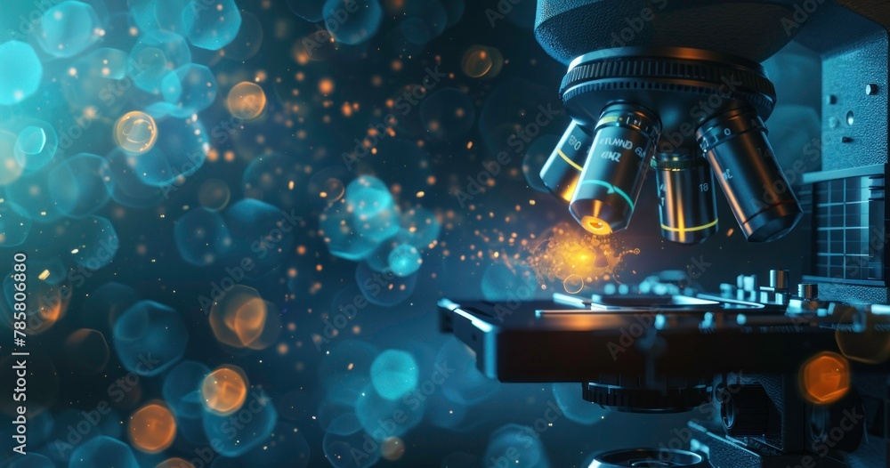 microscope with modern background digital screen network microscope with modern background digital screen network