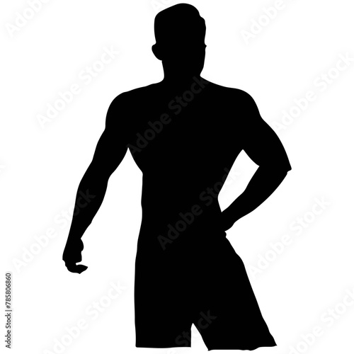 Silueta Hombre Fitness