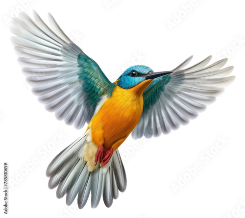 PNG Common Kingfisher kingfisher animal flying © Rawpixel.com