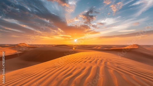 As the day comes to a close the desert transforms into a mirage of endless golden sands while the setting sun adds a touch of magic . . © Justlight