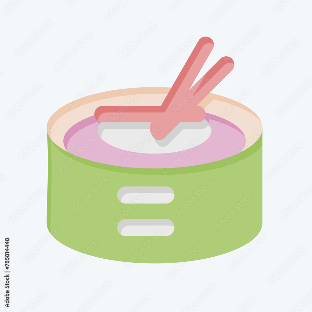 Icon Amok. related to Cambodia symbol. flat style. simple design editable. simple illustration Icon Amok. related to Cambodia symbol. flat style. simple design editable. simple illustration