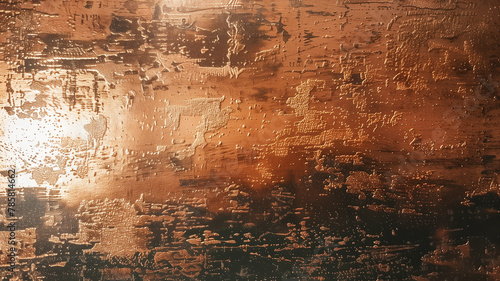 Brushed Copper Texture Wallpaper photo