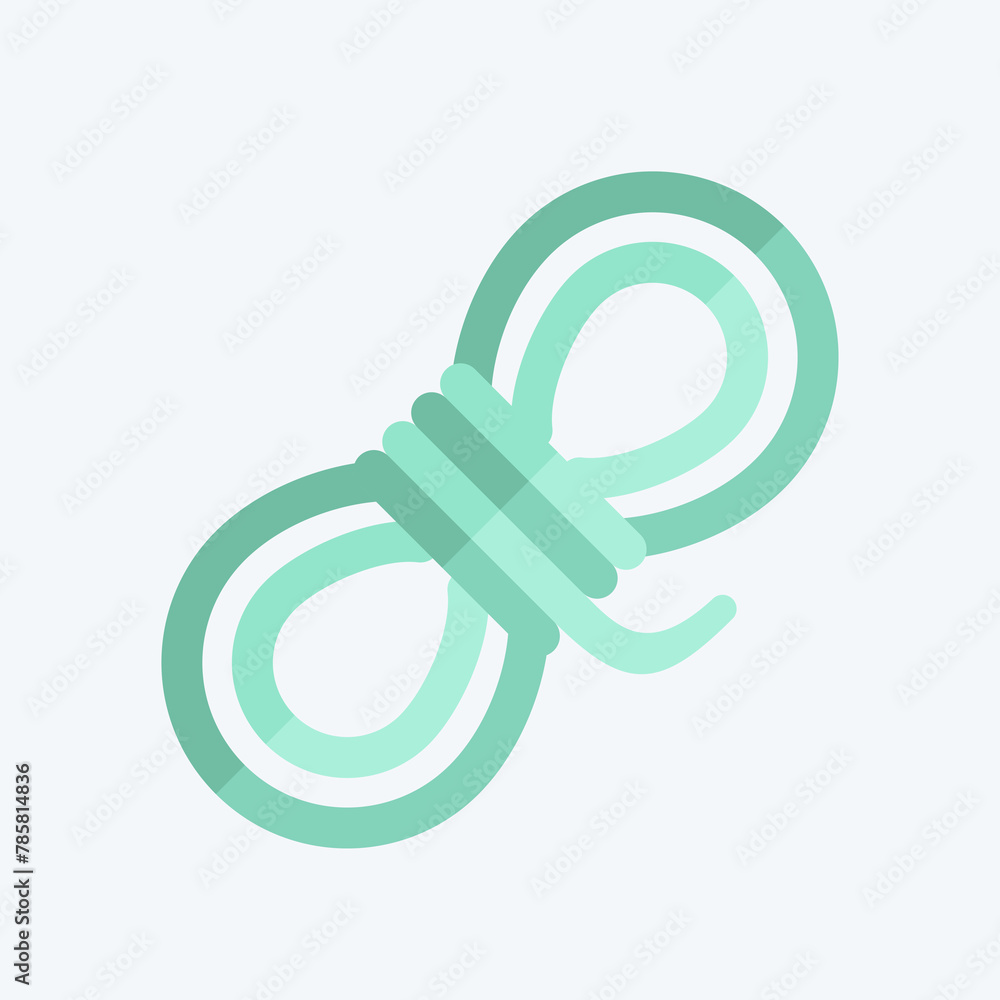 Icon Rope. related to Mining symbol. flat style. simple design editable. simple illustration Icon Rope. related to Mining symbol. flat style. simple design editable. simple illustration