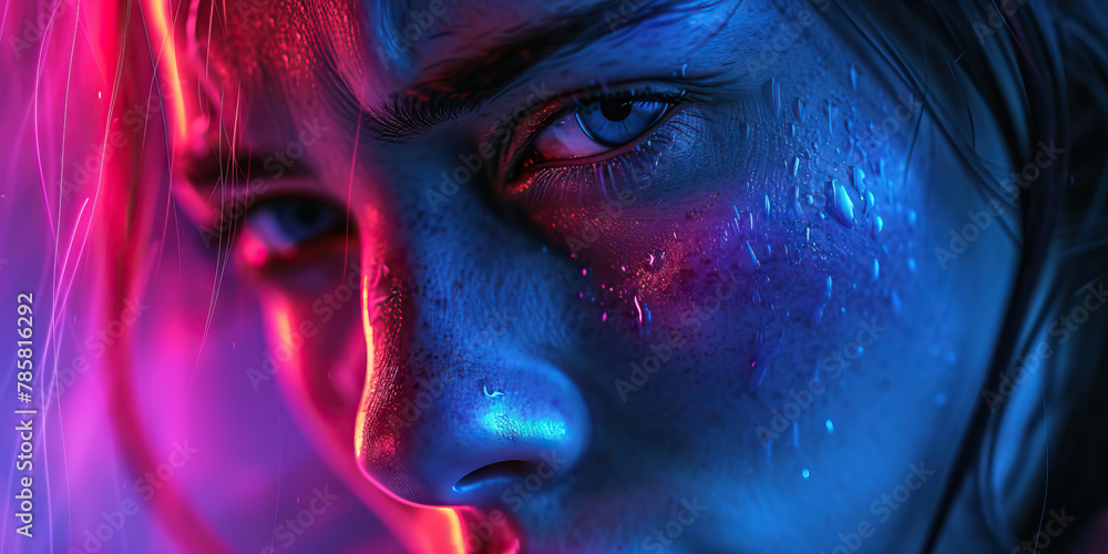 Suffering in Silence: A Portrait of a Person with a Pensive Look, Concealing Inner Pain Suffering in Silence: A Portrait of a Person with a Pensive Look, Concealing Inner Pain
