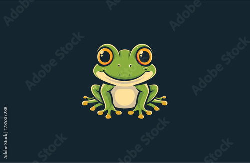 Frog  vector mascot logo design