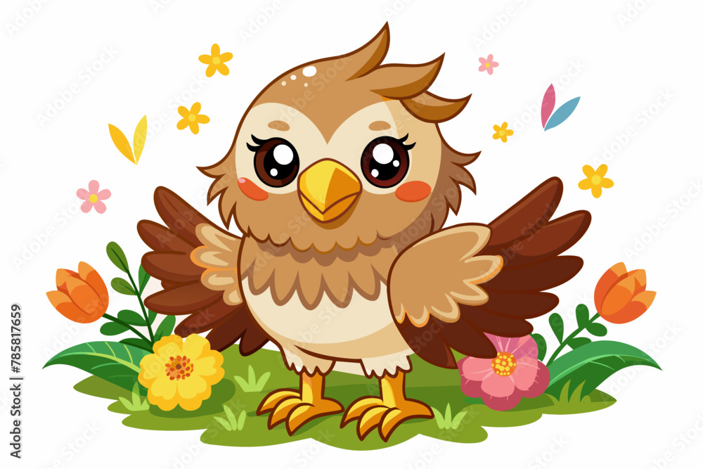 Eagles, charming cartoon birds with flowers, are a delightful sight to behold. Eagles, charming cartoon birds with flowers, are a delightful sight to behold.