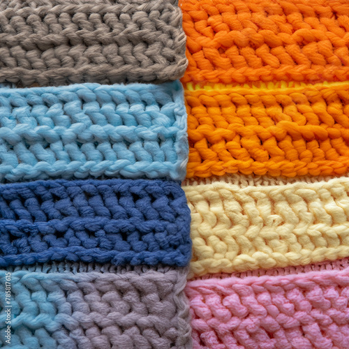 Colorful crochet texture.
AI generated.
