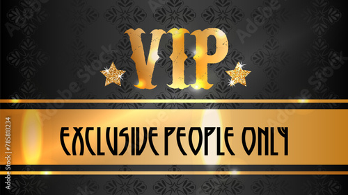 Vip card black, great design for any purposes. Luxury background. © mila_okie