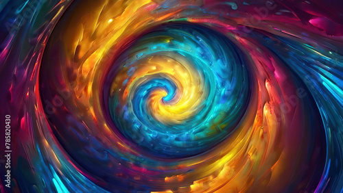 abstract colorful background with swirls and light effects