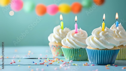 Bright and Cheery Birthday Cupcakes