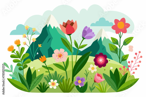 Nature's charm is captured in this stunning image of vibrant flowers against a pristine white backdrop.