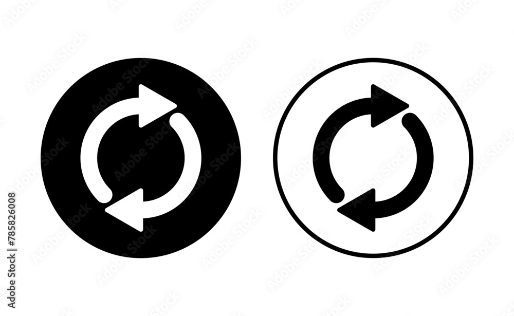 Refresh icon set. Reload icon vector. Update icon. Refresh icon set. Reload icon vector. Update icon.