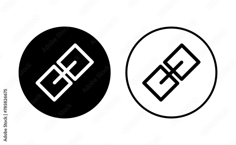 Link icon set. Hyperlink chain symbol. Link icon set. Hyperlink chain symbol.