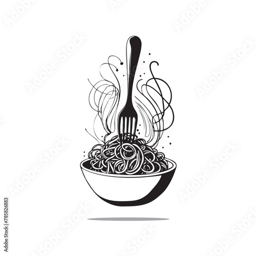 Spaghetti drawing