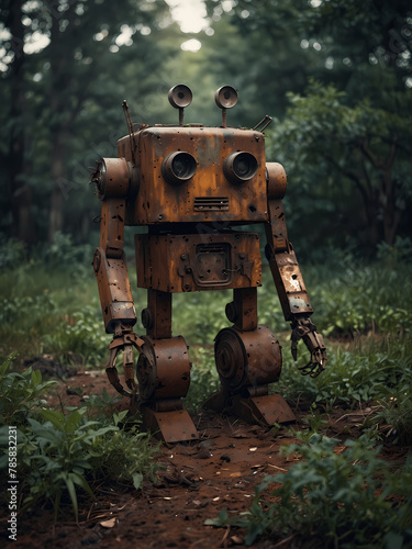 A Rusty Roboty in Nature photo