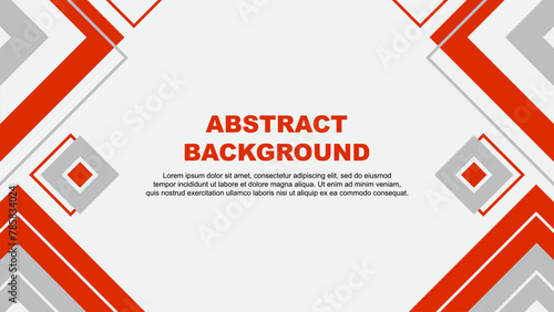 Abstract Background Design Template. Banner Wallpaper Vector Illustration. Deep Orange Background