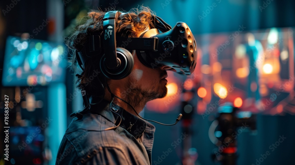 Virtual Reality Filmmaking Tool - Director Manipulating Scenes and Camera Angles