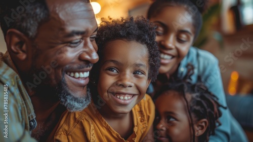 Multigenerational Family Candid Moment in Domestic Setting