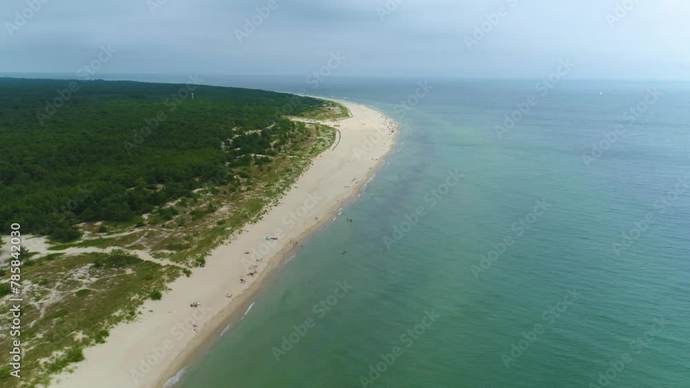 Beach Baltic Sea Hel Plaza Morze Aerial View Poland Beach Baltic Sea Hel Plaza Morze Aerial View Poland