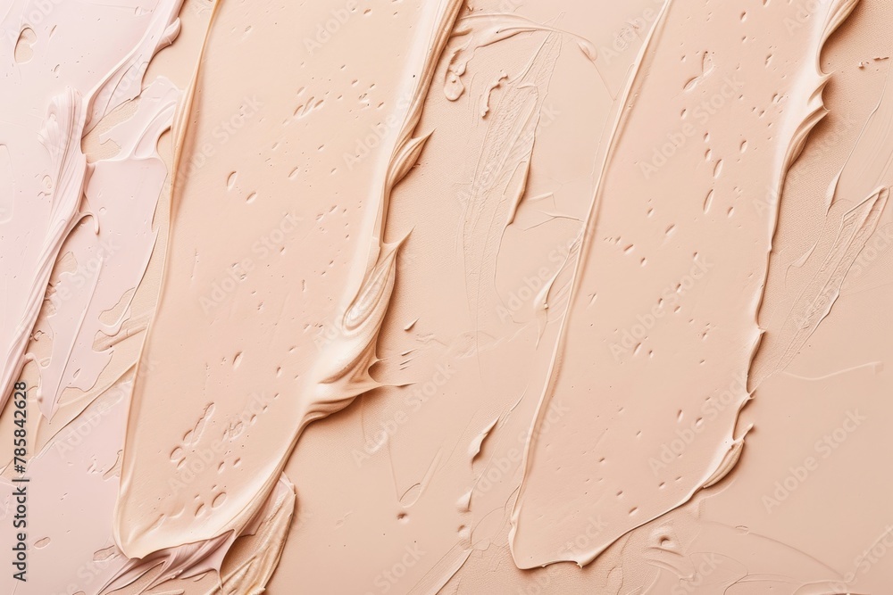 Obraz premium Textured relief of a beige tone cream surface.