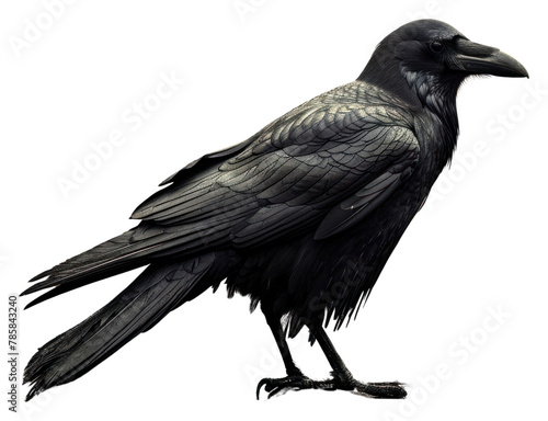 PNG Crow bird animal monochrome