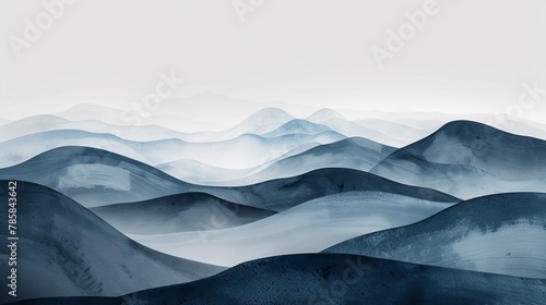 Title: Minimalist Abstract Landscape Wallpaper Series