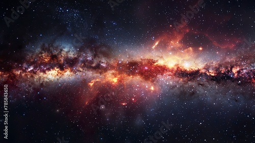 A stunning photograph of a galaxy, showcasing the beauty and vastness of the universe