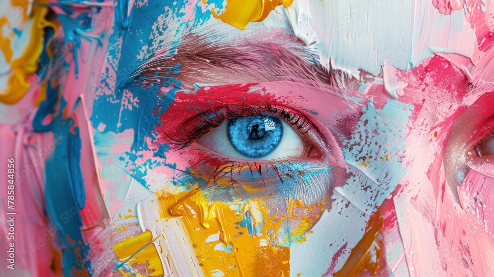 Obraz premium AI Analyzing and Learning from Famous Painters' Brush Strokes