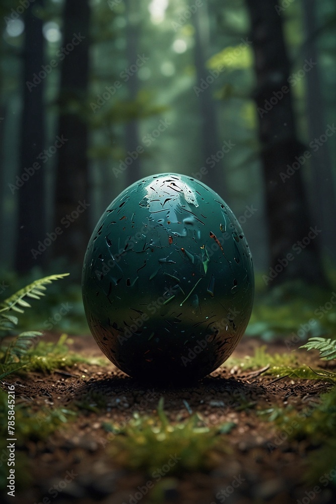 Enigmatic Egg A Mysterious Discovery in the Forest Depths Enigmatic Egg A Mysterious Discovery in the Forest Depths