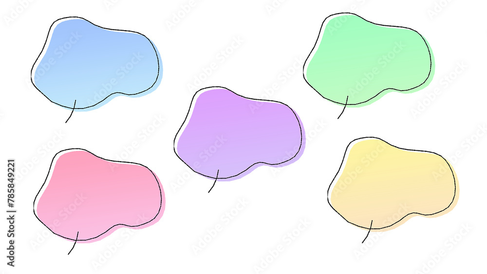 Speech bubble, cute, transparent, stylish, easy to use, lines, Speech bubble, cute, transparent, stylish, easy to use, lines,