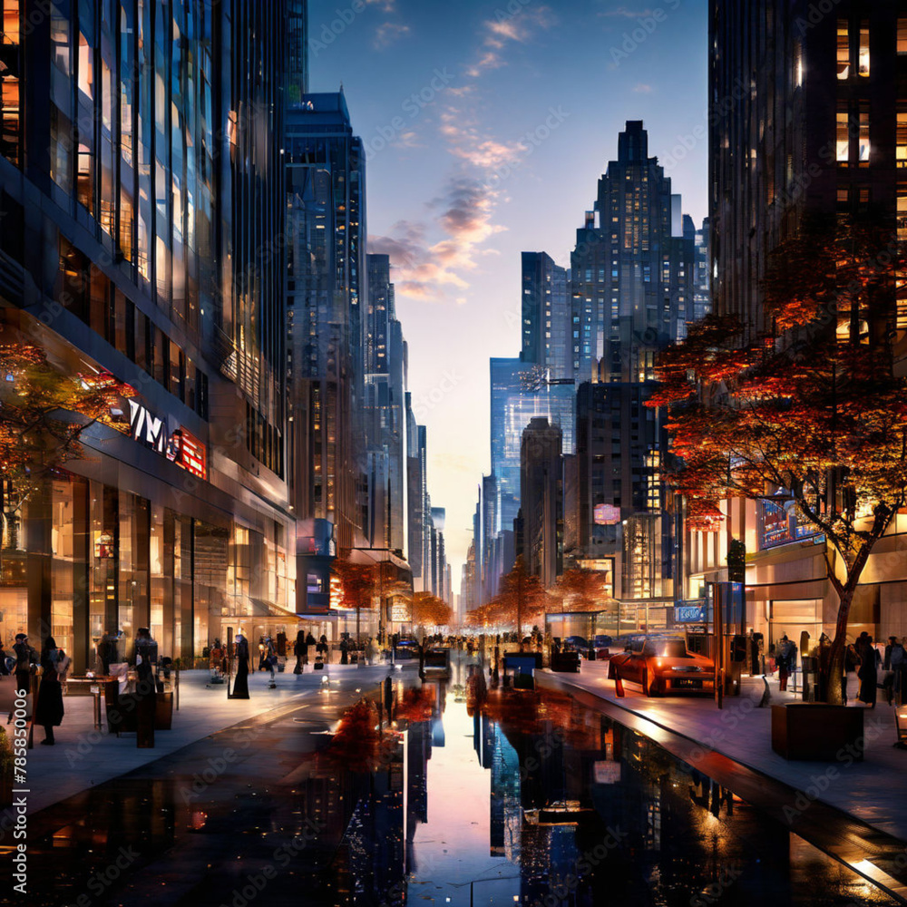 Fototapeta premium city at night