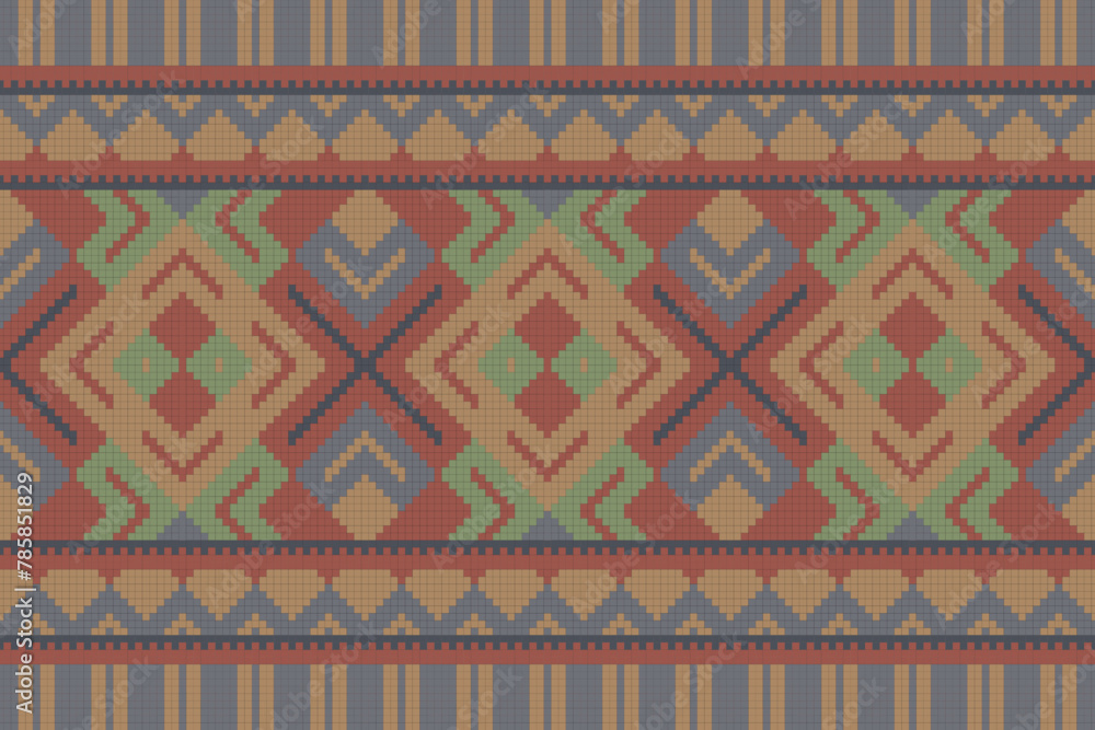 Ikat Seamless Pattern Embroidery Background. Ikat Design Geometric Ethnic Oriental Pattern Traditional. Ikat Aztec Style Abstract Design for Print Texture,fabric,saree,sari,carpet. Ikat Seamless Pattern Embroidery Background. Ikat Design Geometric Ethnic Oriental Pattern Traditional. Ikat Aztec Style Abstract Design for Print Texture,fabric,saree,sari,carpet.