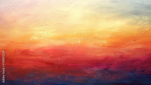 Gentle abstract sunrise, soft gradients of warm colors, evoking Easter morning's promise.  © Thanthara