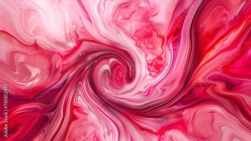 Swirling abstract hearts in shades of pink and red, symbolizing the whirlwind of love. 