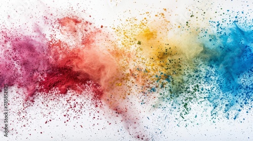abstract multicolored powder splatted background,Freeze motion of color powder exploding/throwing color powder