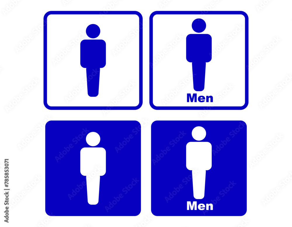 トイレのアイコン 男性 カラー トイレのアイコン 男性 カラー