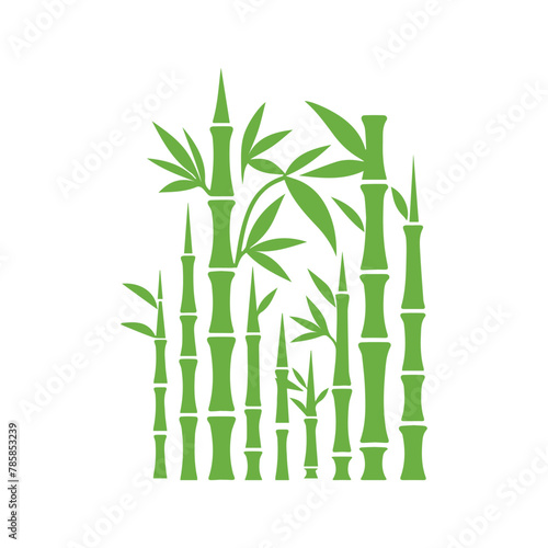 Bamboo with Leaves