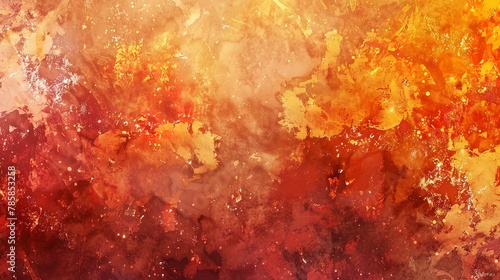 Warm, abstract washes in autumn hues, symbolizing the richness of the harvest season.  © Thanthara