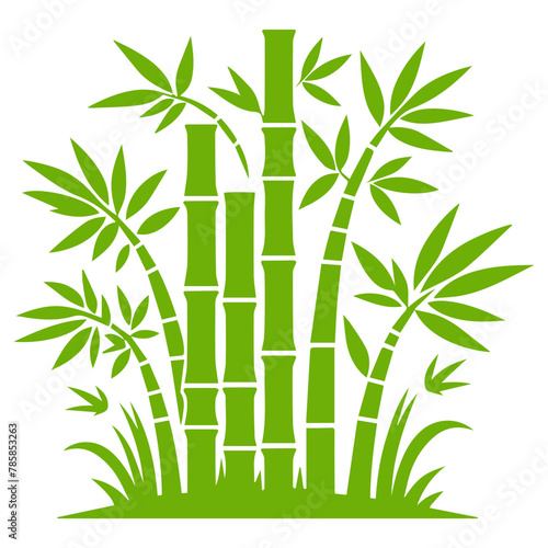 Bamboo with Leaves