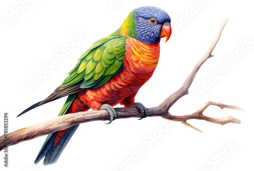 PNG Cute chunky rainbow lorikeet bird parrot animal photo