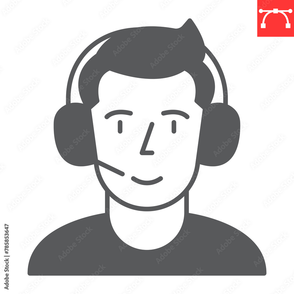 Learning support glyph icon, business and hotline, operator vector icon, vector graphics, editable stroke solid sign, eps 10. Learning support glyph icon, business and hotline, operator vector icon, vector graphics, editable stroke solid sign, eps 10.