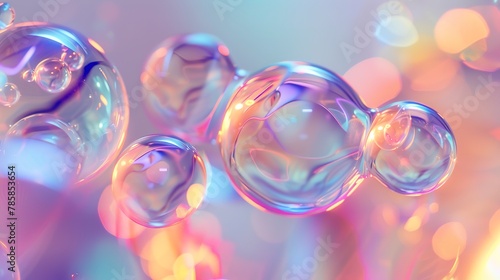 Softly glowing abstract orbs or bubbles, in soothing colors, representing the protective bubble of love.