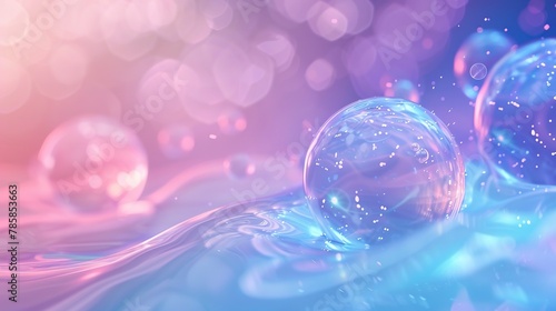 Softly glowing abstract orbs or bubbles, in soothing colors, representing the protective bubble of love. 