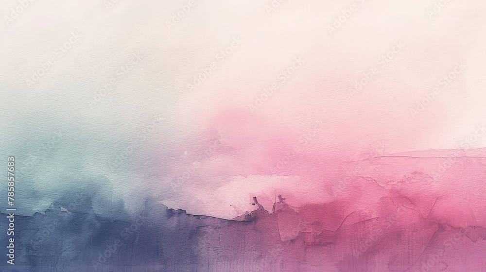 A gradient of pastel watercolor washes creates a soothing and calming atmosphere.