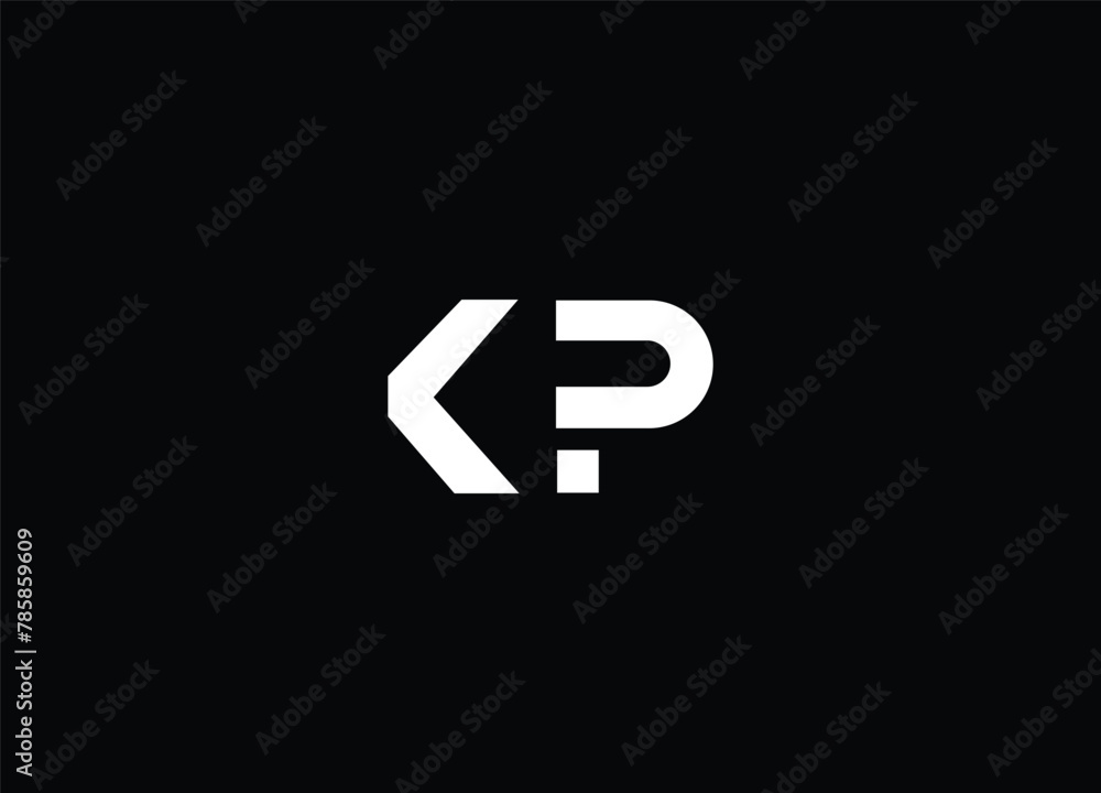 Obraz premium KP creative logo design and abstract logo